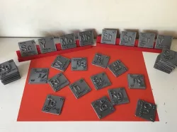 Periodic Table of Elements d-block chemistry - stl file