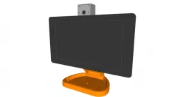 PiMac - Raspberry Pi 7 Inch Touch Screen Stand (with Camera)