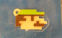 Pixel keychain Mario/Luigi