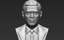 President George W Bush bust 3D printing ready stl obj
