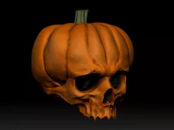 Pumpkin skull