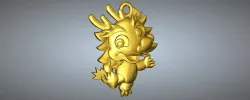 QD type Zodiac pendant 5 dragon