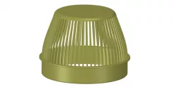 Rainwater Outlet Grill 100 mm for protection trap 3d-print