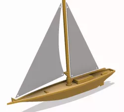 Sailing Boat 3D model