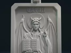 Satan Relief and Pendant