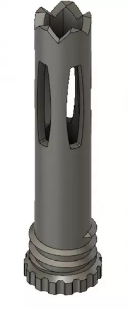SCAR Flash hider with suppressor for Airsoft