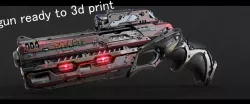 sci fi gun ready to print