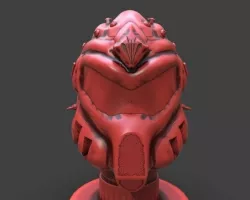 Sci-Fi Soldier Helmet