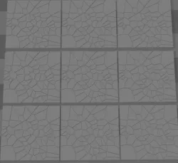 Set of Nine Mini Terrain Tiles