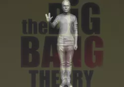 Sheldon Big Bang Theory 3D printing ready stl obj