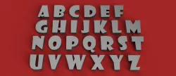 SHOWCARD 3D letters STL file