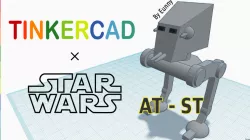 Simple AT-ST with Tinkercad