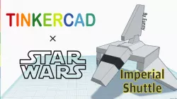 Simple Imperial Shuttle with Tinkercad