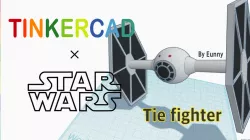 Simple Tie Fighter with Tinkercad