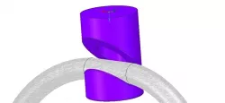 simple wall or ceiling mount wire holder v02 for real 3D print