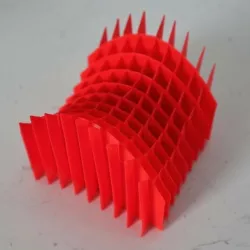 Sliceform Saddle (Hyperbolic Paraboloid)