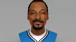 Snoop Dogg bust ready for full color 3D printing