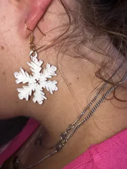 Snowflake earrings