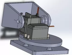 Soporte de cámara servomotor MG-995 - 2 Ejes - Solidworks