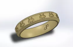 Space Invader Ring (from the Retro Series) - de Ponte Rings