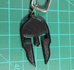 Spartan helmet key chain