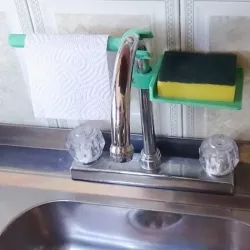 Sponge and towel holder
