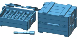 stick grenade and crate 1/10