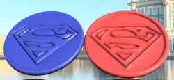 Superman coaster pair