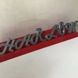 Test HARLOW font 3d letters free download