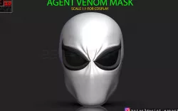 The Agent Venom Mask - Marvel Helmet 3D print model