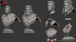 Thor Bust Avenger bust - 2 Heads - Infinity war - Endgame