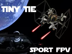 TINY TIE - 3D PRINTABLE INDOOR FPV TIE FIGHTER QUADCOPTER