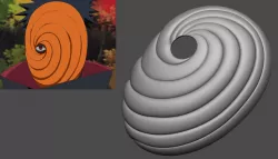 Tobi Mask from Naruto Shippuden - Fan Art for cosplay