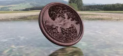Tree of life coaster (yin yang)