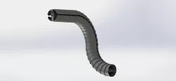 TriAxis cable/hose/pipe chain guide
