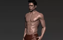 Tyler Durden Brad Pitt Fight Club for full color 3D printing