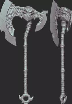 VideoGame Skeleton Axe