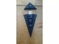 Wakanda Style usb case necklace(customizable)