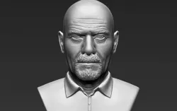 Walter White Breaking Bad bust 3D printing ready stl obj
