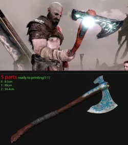weapon Kratos axe God Of War 2018