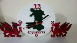 Welsh Dragon Clock