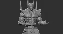 Wolverine bust from Marvel - 3D print - STL file