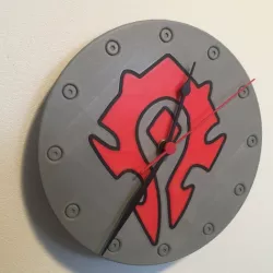 World Of Warcraft Emblem of the Horde Clock