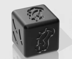 Zombie dices game - Dice "middle"