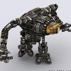3DRT - Mech engineer - 01 Low-poly  3D model