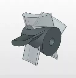 4 axis milling of an impeller.