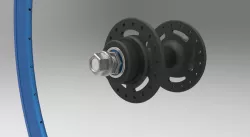 40mm high profile 28" bike rim with 100mm front hub