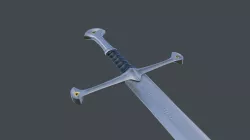 Anduril Low-poly  3D model