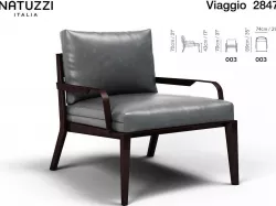 Armchair Viaggio Natuzzi 3D model