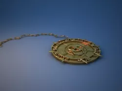  Aztec coin 3D model